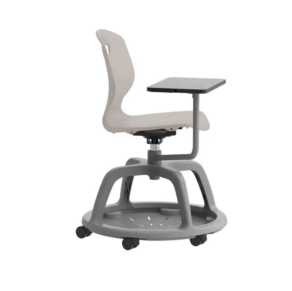 Arc Swivel Tilt Chair with Arm Tablet TA8GR 4