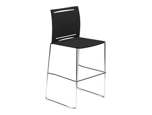 Ariz Plastic Seat And Mesh Backrest Stool   Model 555Cv Pro Ari555Cv 01 Chr