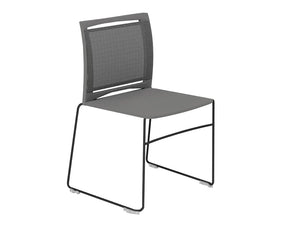 Ariz Plastic Seat And Mesh Backrest Chair   Model 555V Pro Ari555V 517 Blk Na Na