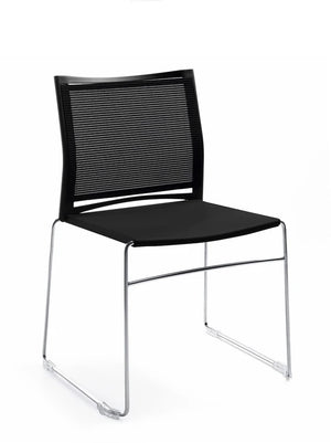Ariz Plastic Seat And Mesh Backrest Chair   Model 555V 15