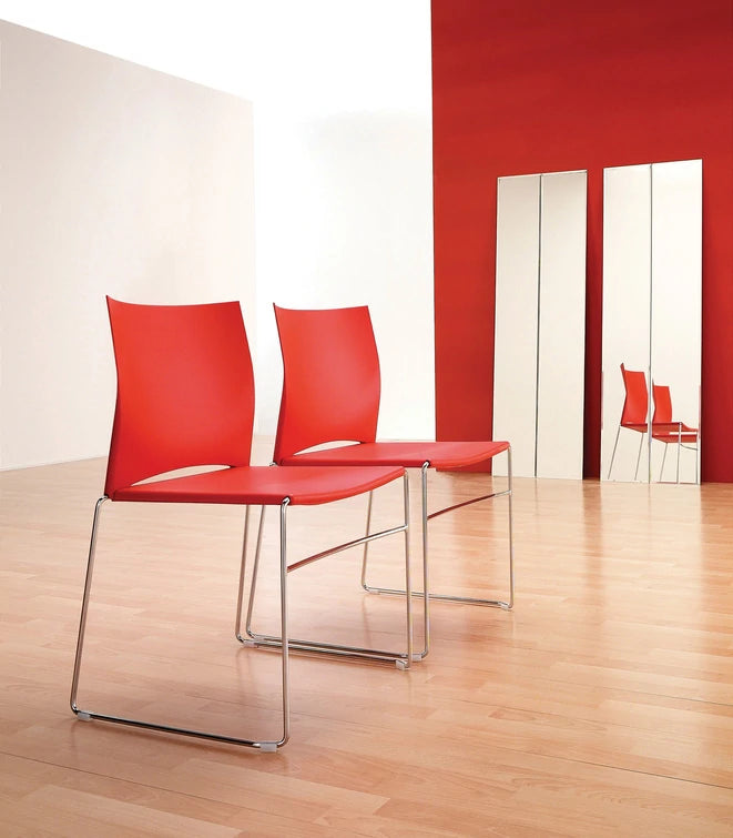 Ariz Plastic Seat and Mesh Backrest Chair Model 555V 3