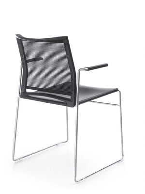 Ariz Upholstered Seat And Mesh Backrest Chair   Model 575V 6