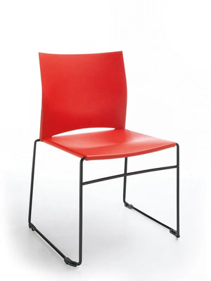 Ariz Upholstered Seat And Plastic Backrest Chair   Model 560V 5