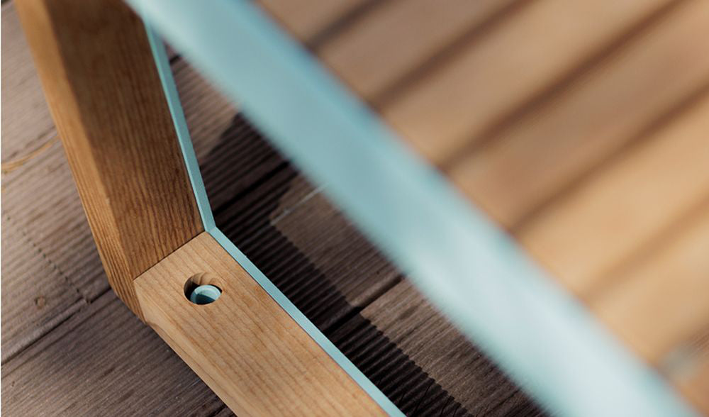 Arko Wooden Outdoor Bench Base Detail