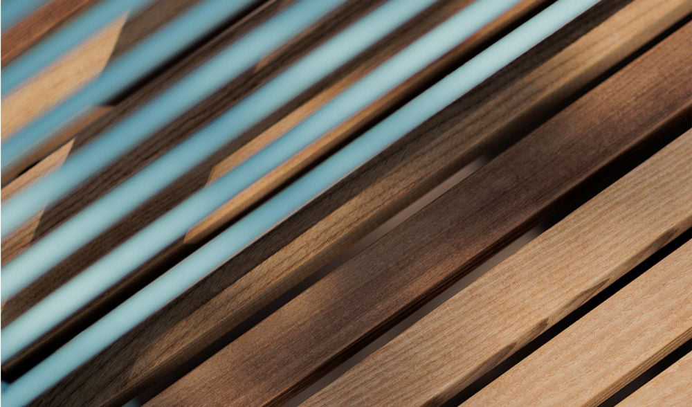 Arko Wooden Outdoor Bench Seat Detail