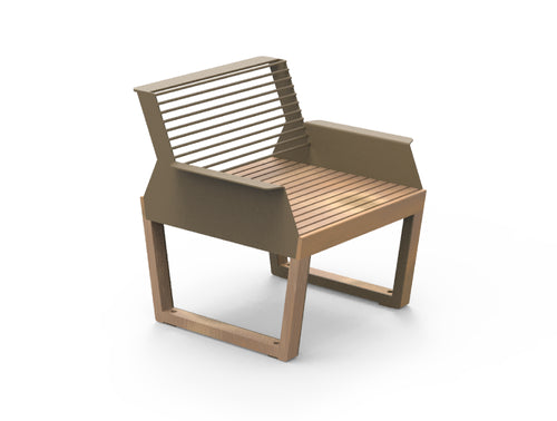 Arko Wooden Outdoor Chair with Armrests
