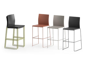 Artesia Stackable Stool With Footrest In Various Finishes
