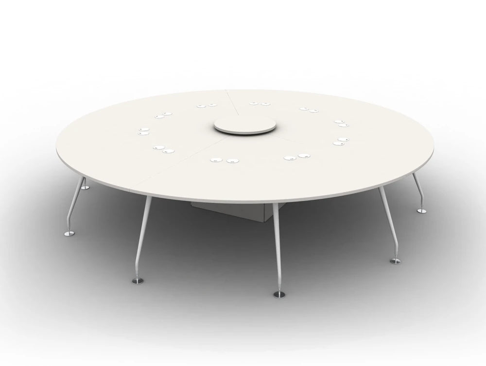 Arthur 10 Person Round Desking System