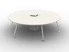 Arthur 6 Person Round Desk With Steel Legs