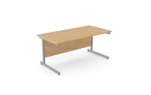 Ashford Metal Leg Straight Desk A Ctst1680 Be Slv