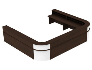 Ashford Reception Configuration 03 In Dark Walnut White A Rec 03 Dw Wht