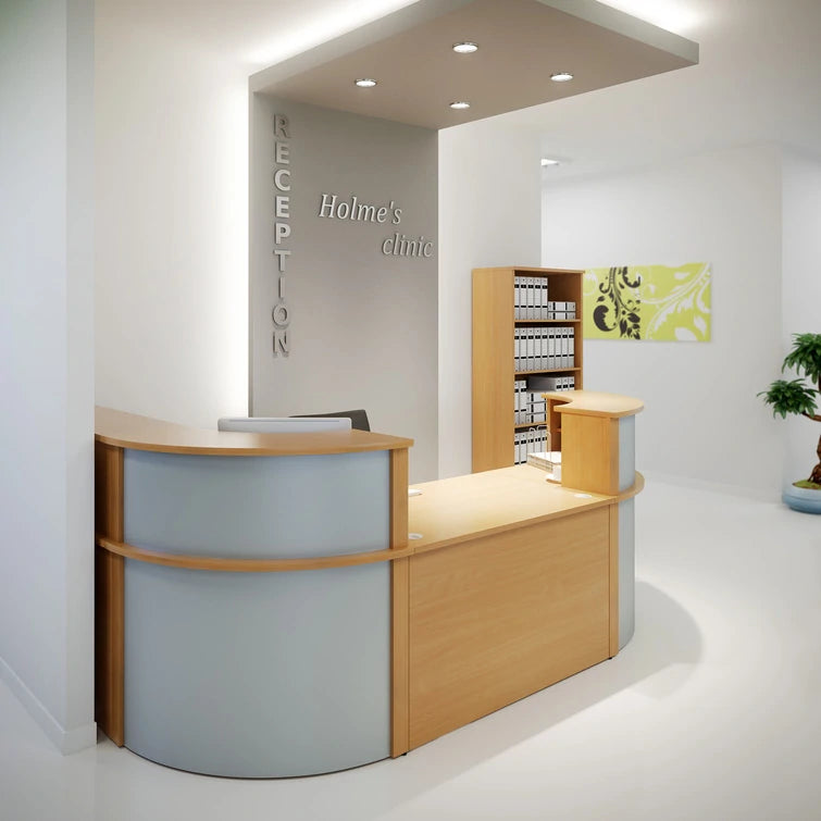 Ashford Reception Corner Metal Desk 1