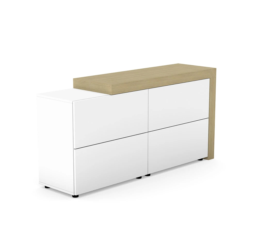 Auttica Cabinet 1680x450x840 3 Drawers WU AT 3 WH VINCENZA OAK