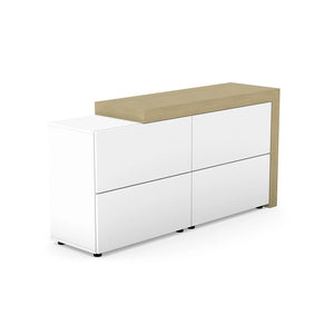 Auttica Cabinet 1680x450x840 3 Drawers WU AT 3 WH VINCENZA OAK