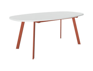 Axy Line Oval Top Conference Table With A Leg