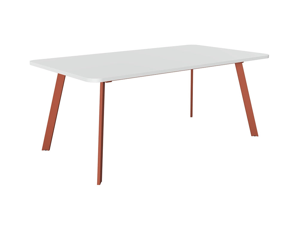 Axy Line Rectangular Top Conference Table With A Leg