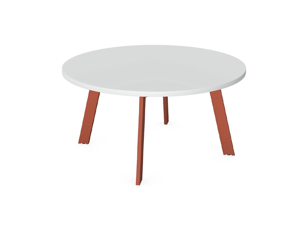 Axy Line Round Top Low Occasional Table With A Leg