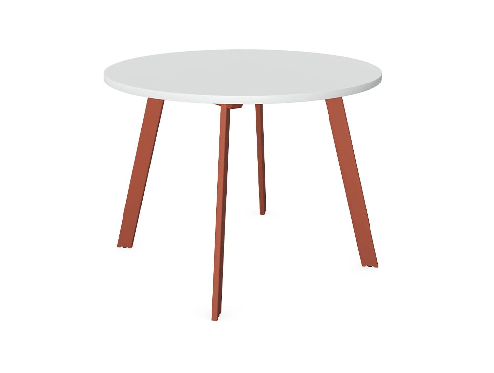 Axy Line Round Top Occasional Table With A Leg