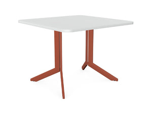 Axy Line Squared Top Occasional Table With X Leg