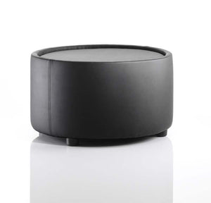 Neo Round Table Black Leather