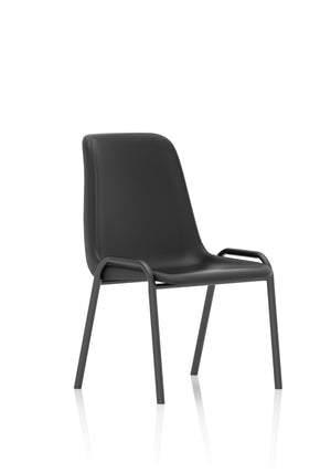 Polly Stacking Visitor Chair Black Polypropylene 