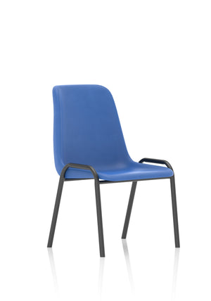 Polly Stacking Visitor Chair Blue Polypropylene Image 2