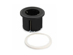 Bachmann Pix Round Power Socket Black Colour With White Ring Feature Image