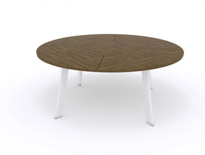 Balma Simplic Round Meeting Table With Metal Base