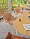 Baltic Soft Duo Armchair with Wooden Table and Lounge Chair in Modern Office Setting