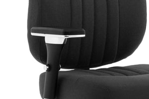 Barcelona Deluxe Black Fabric Operator Chair Image 18