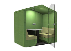 Bea 4 Person Meeting Pod With Glass Front