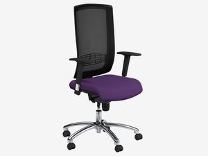 Begin Black Adjustable Mesh Task Chair with Chrome Base