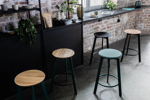 Belem Stool with Glass and Bowl in Bar Counter Setting 5