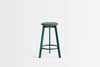 Belem Upholstered Stool with Round Footrest 11