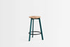 Belem Upholstered Stool with Round Footrest 14
