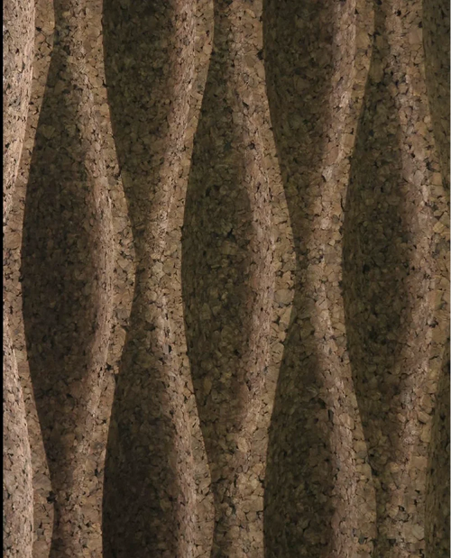 Big Wave 3D Cork Wall Covering 2