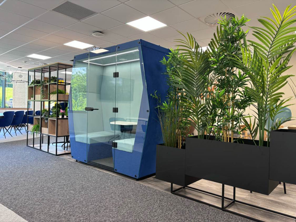 Bill 6 Person Meeting Pod With Glass Front And Back