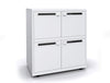 Bisley Essentials Four Door Lodge In White With Letterboxes
