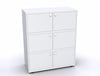 Bisley Essentials Six Door Lodge In White With Locks