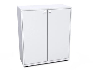 Bisley Essentials Two Door Lodge In White With Locks1