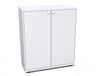 Bisley Essentials Two Door Lodge In White With Locks1