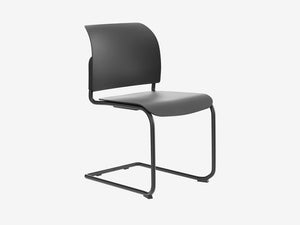 Bit Plastic Seat And Backrest Chair  Cantilever Frame   Model 550V 