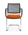 Bit Plastic Seat And Mesh Backrest Chair  Cantilever Frame   Model 555V 12