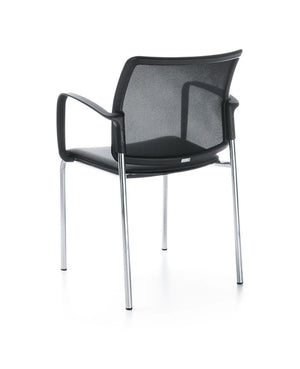 Bit Plastic Seat And Mesh Backrest Chair  Cantilever Frame   Model 555V 1