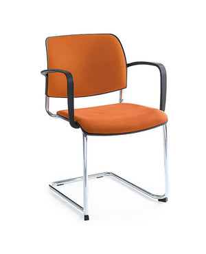 Bit Plastic Seat And Mesh Backrest Chair  Cantilever Frame   Model 555V 3