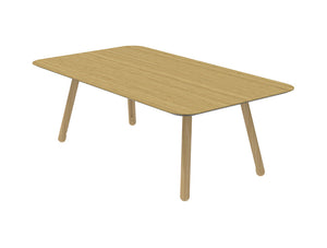 Blume Meeting Table with Wooden Legs