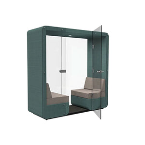 Bob 2 Person Meeting Pod with Glass Front and Back