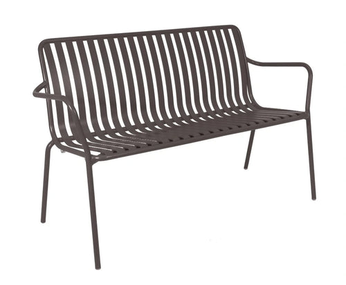Breeze Aluminium 2-Seater Armchair Bench - Standard - Brick Dust
