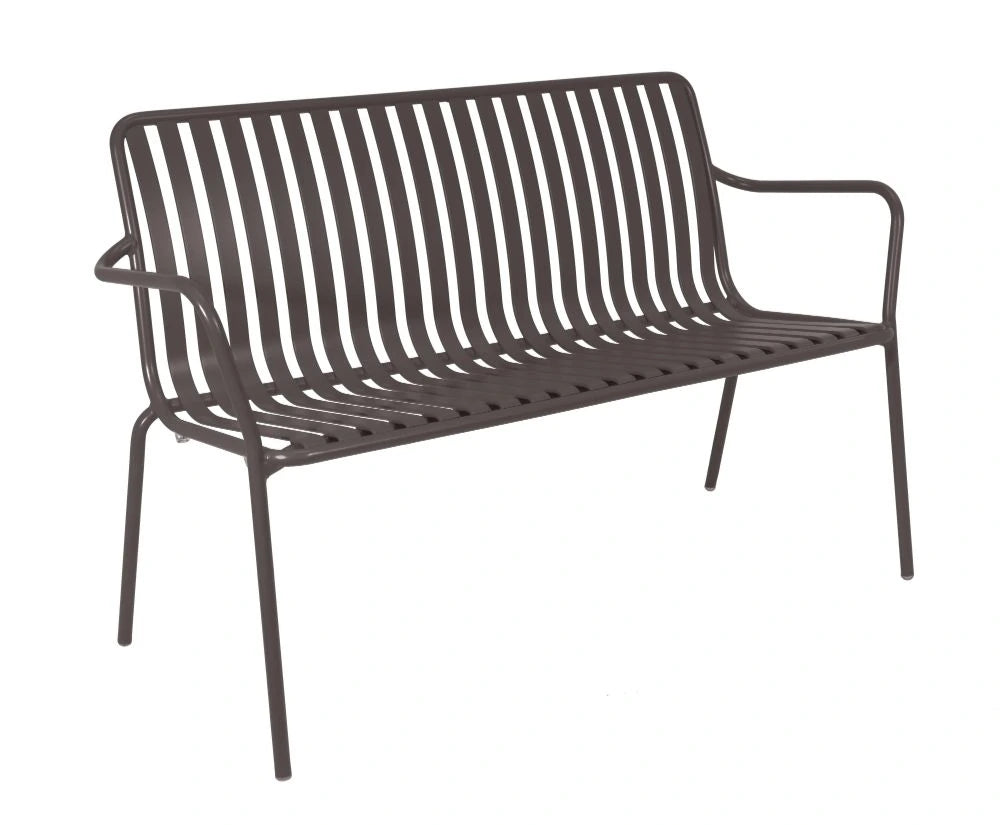 Breeze Aluminium 2-Seater Armchair Bench - Standard - Charcoal