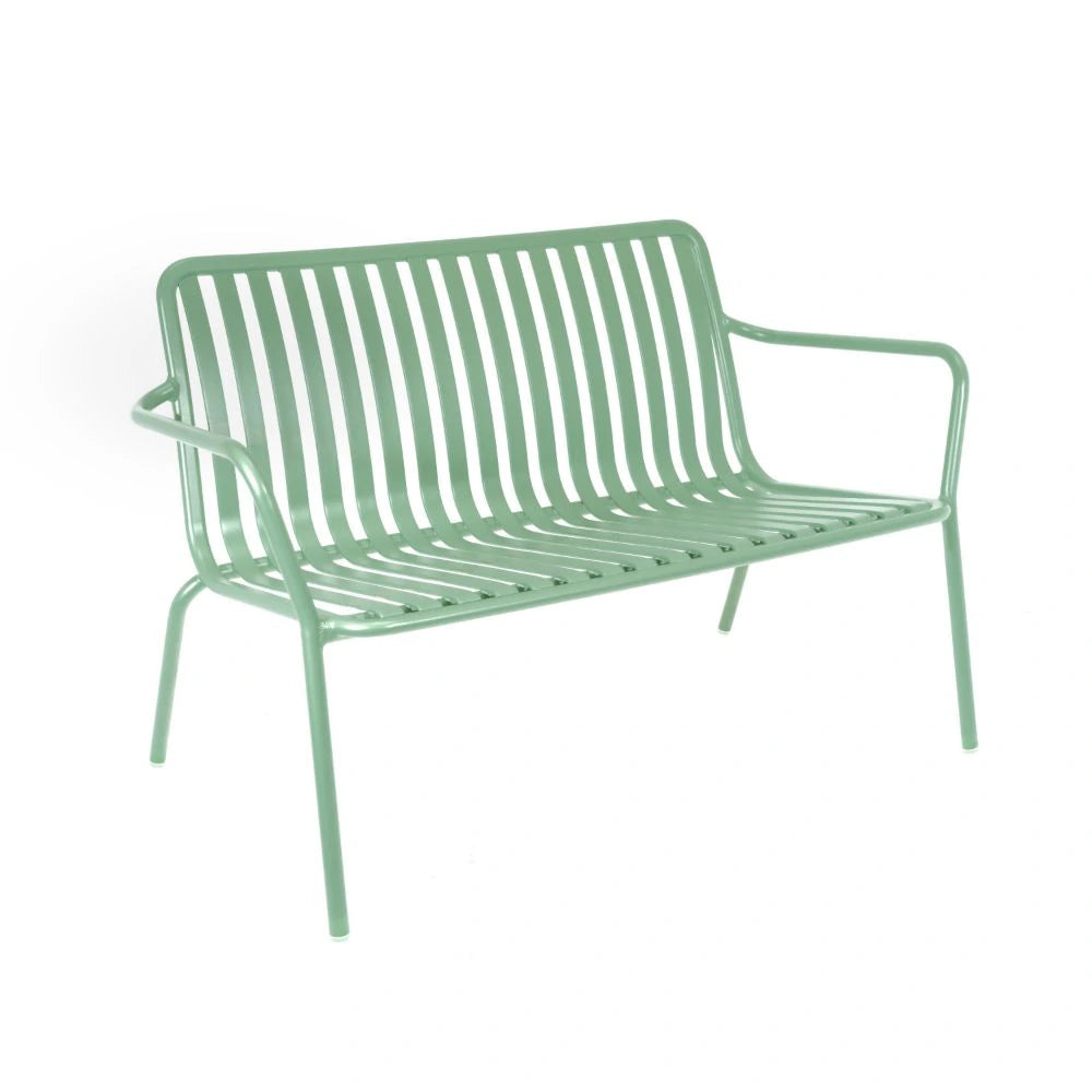 Breeze Aluminium 2-Seater Armchair Bench - Standard - Fair Green